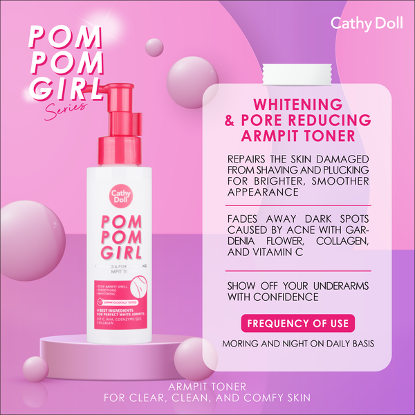 Cathy Doll Pom Pom Girl Whitening & Pore Reducing Armpit Toner 120ml