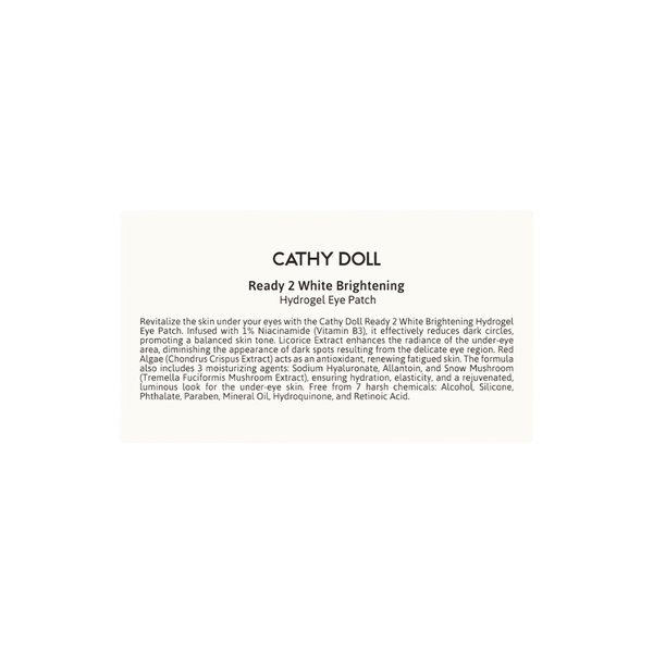 Cathy Doll Ready 2 White Brightening Hydrogel Eye Patch (30 Pairs)