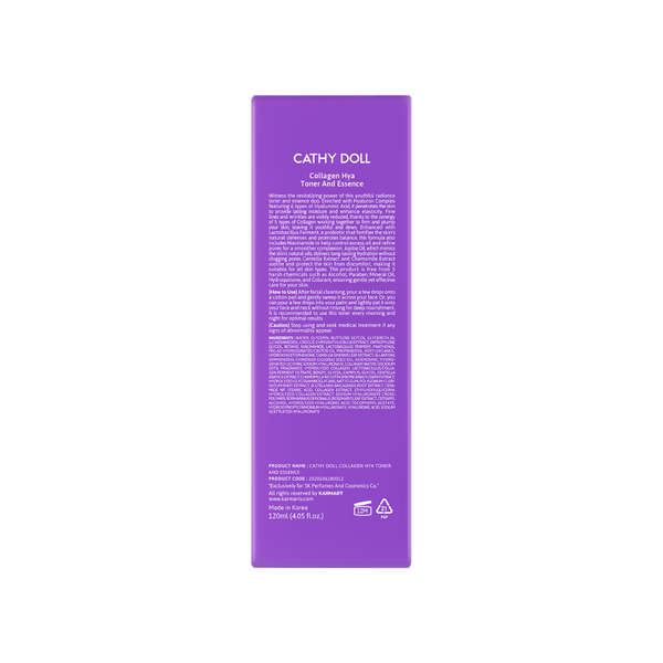 Cathy Doll Collagen And Hya Toner and Essence 120ml