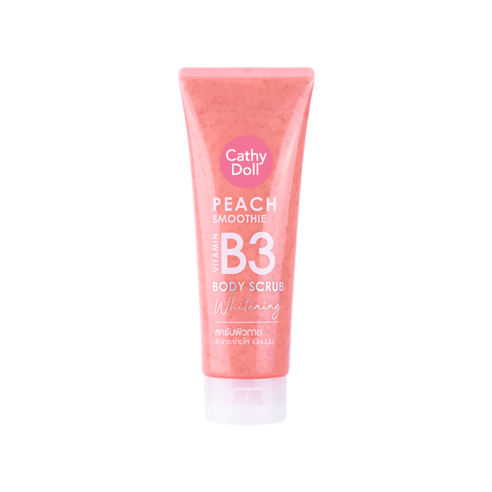 Cathy Doll Peach Smoothie Vitamin B3 Body Scrub Whitening 320g