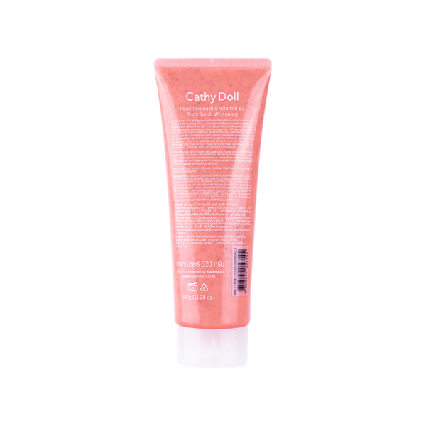 Cathy Doll Peach Smoothie Vitamin B3 Body Scrub Whitening 320g