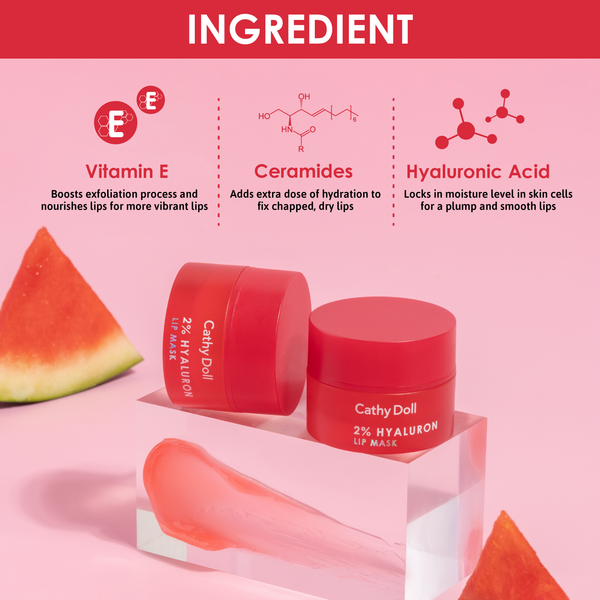Cathy Doll 2% Hyaluron Lip Mask Watermelon Smoothie 4.5g