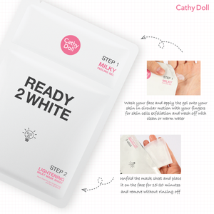 Cathy Doll Ready 2 White Lightening Milky Mask Sheet 2 Step